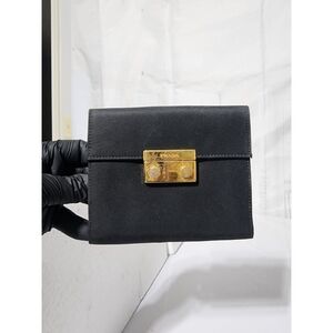 Prada Nylon Compact Wallet Black